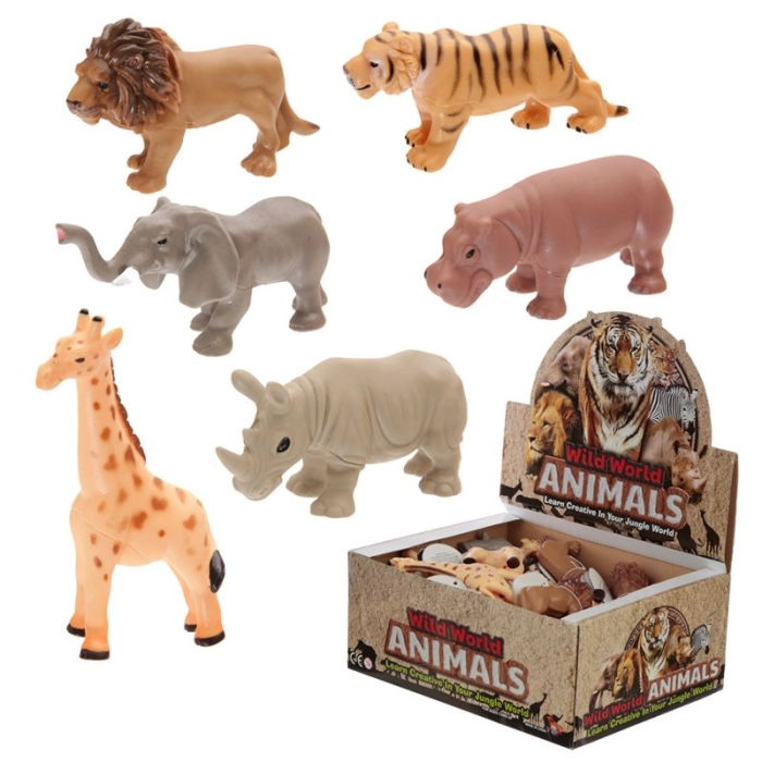 Rubber figures - safari animals