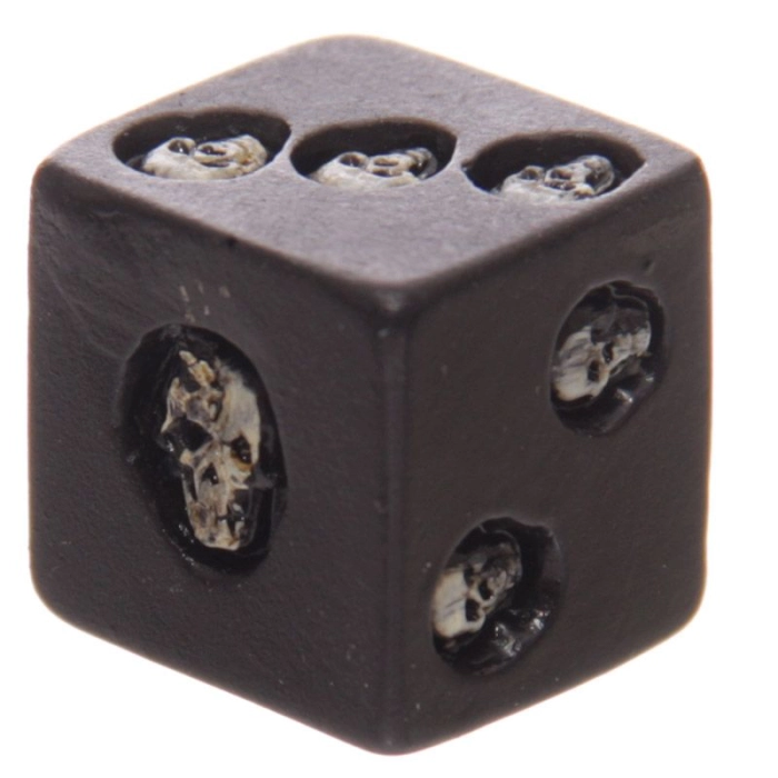 Black skull bones (set of 5)