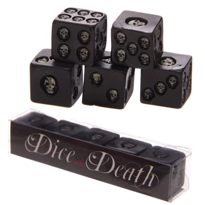 Black skull bones (set of 5)