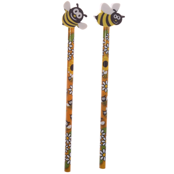 Pencil with eraser bee