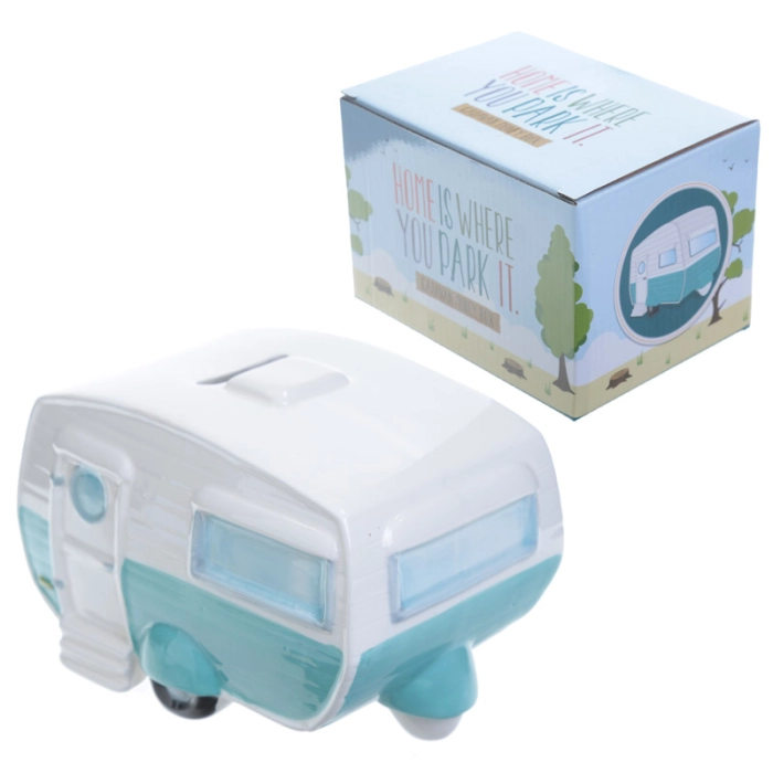 Ceramic piggy bank trailer