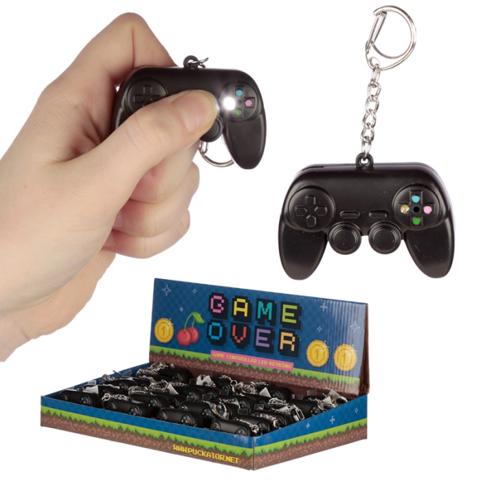 Game pad keychain with sound