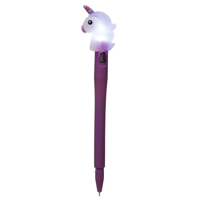 LED illuminated unicorn pen