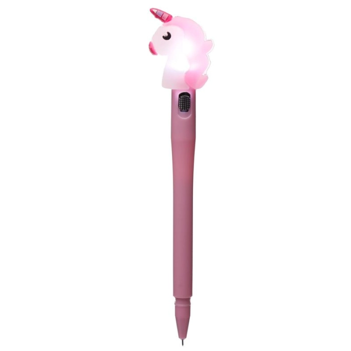 LED illuminated unicorn pen