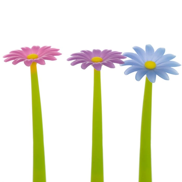 A fine-liner pen - a flower that changes color under the influence of UV rays