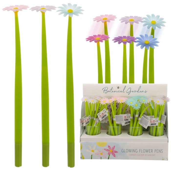 A fine-liner pen - a flower that changes color under the influence of UV rays