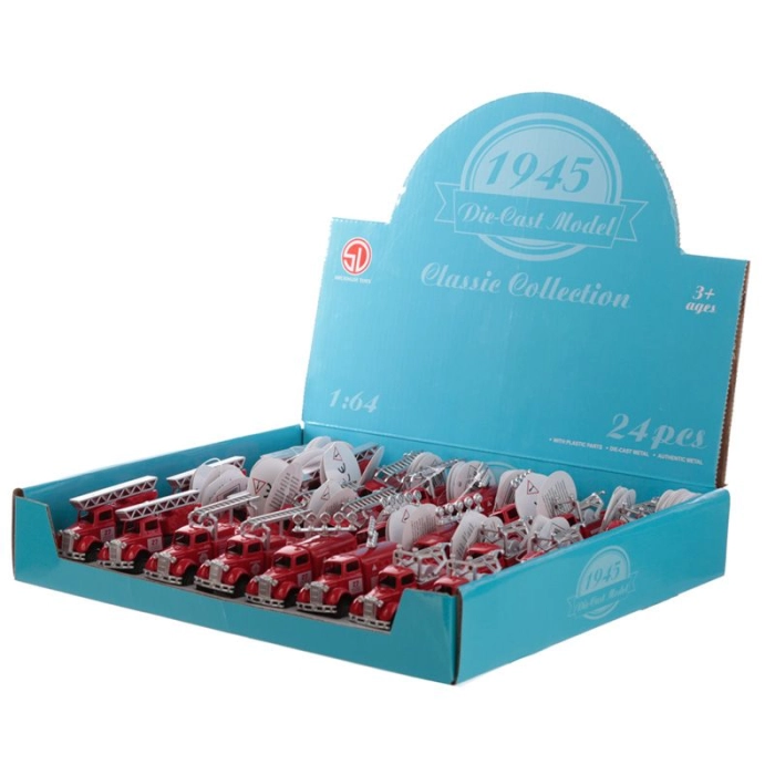 Die Cast tűzoltókocsi 1:64 méretarányban
