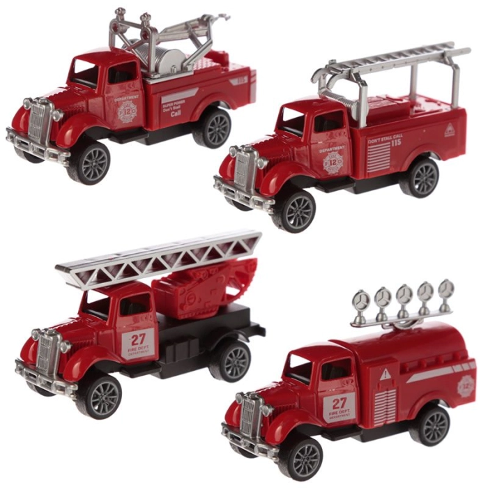Die Cast tűzoltókocsi 1:64 méretarányban