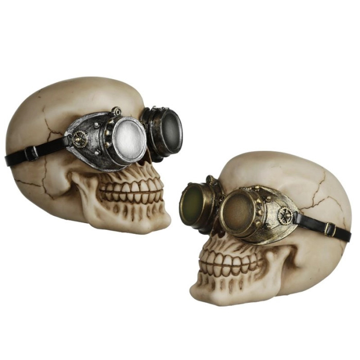 Figurka lebky Steam Punk - dekorace