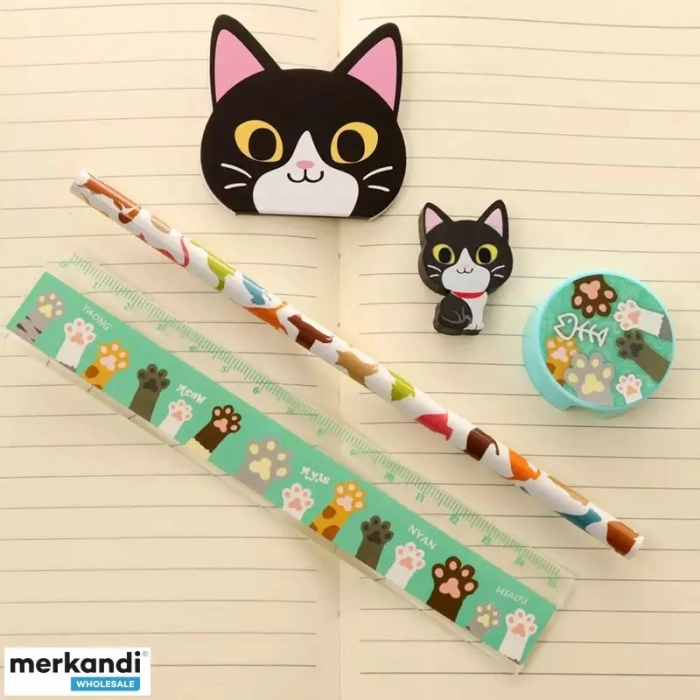 Kitty school supplies set