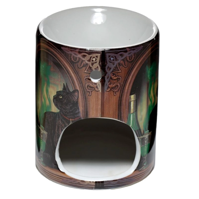 Oil burner Cat with absinthe by Lisa Parker