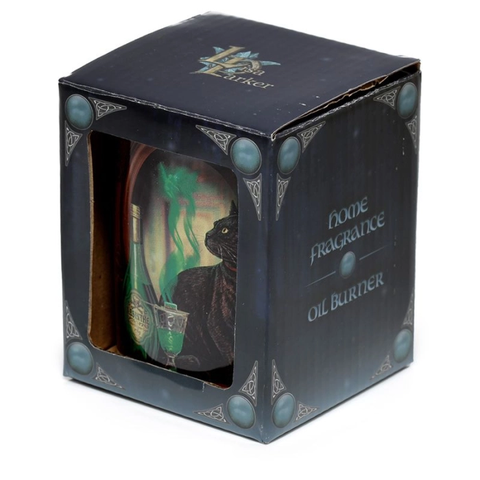 Oil burner Cat with absinthe by Lisa Parker