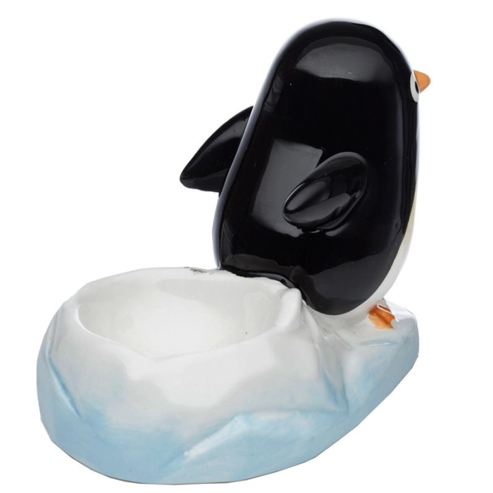 Ceramic penguin egg cup