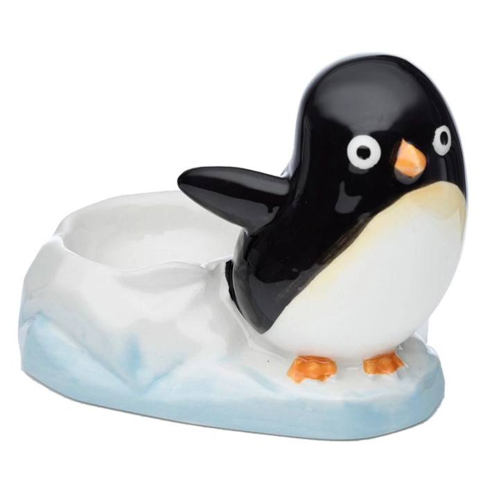 Ceramic penguin egg cup