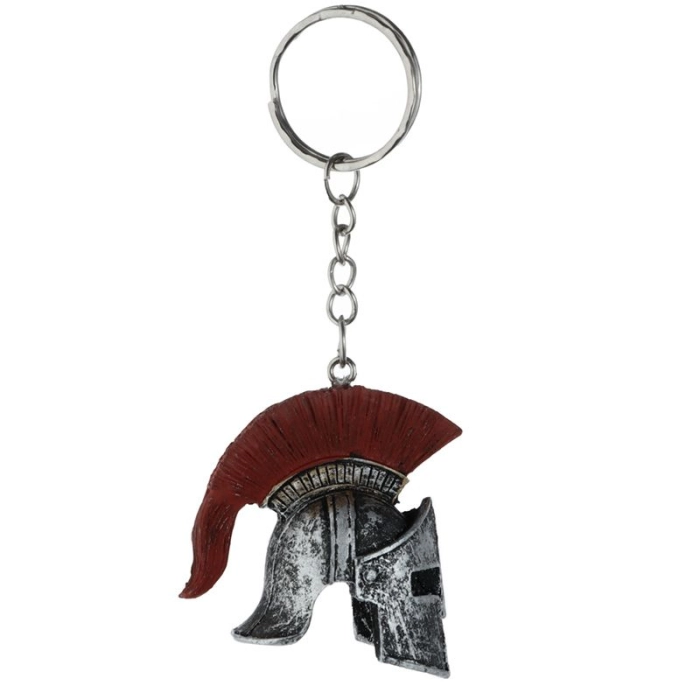 Roman centurion helmet keychain