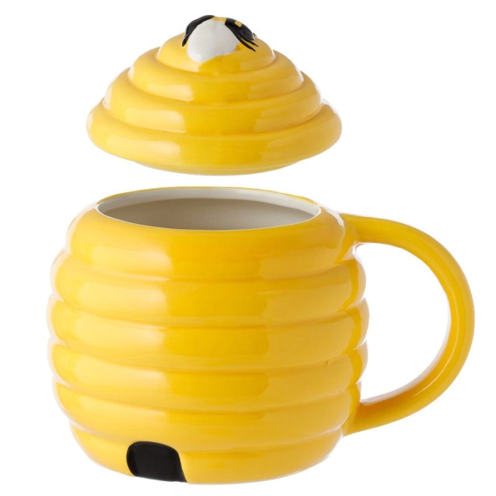 Keramikbecher in Bienenstockform