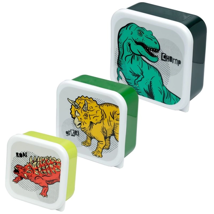 Sada 3 snídaňových boxů Dinosauři