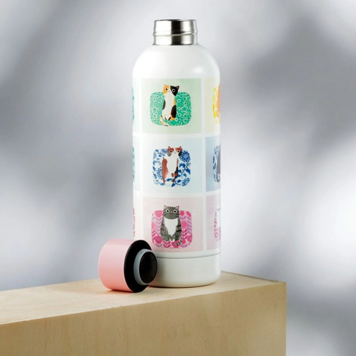 Heat insulating bottle Planet Cats