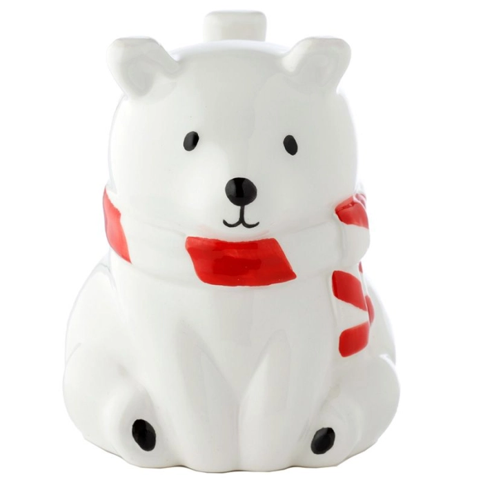 Polar bear inverted head mug