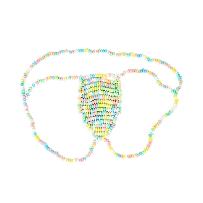 Candy bead thong - men