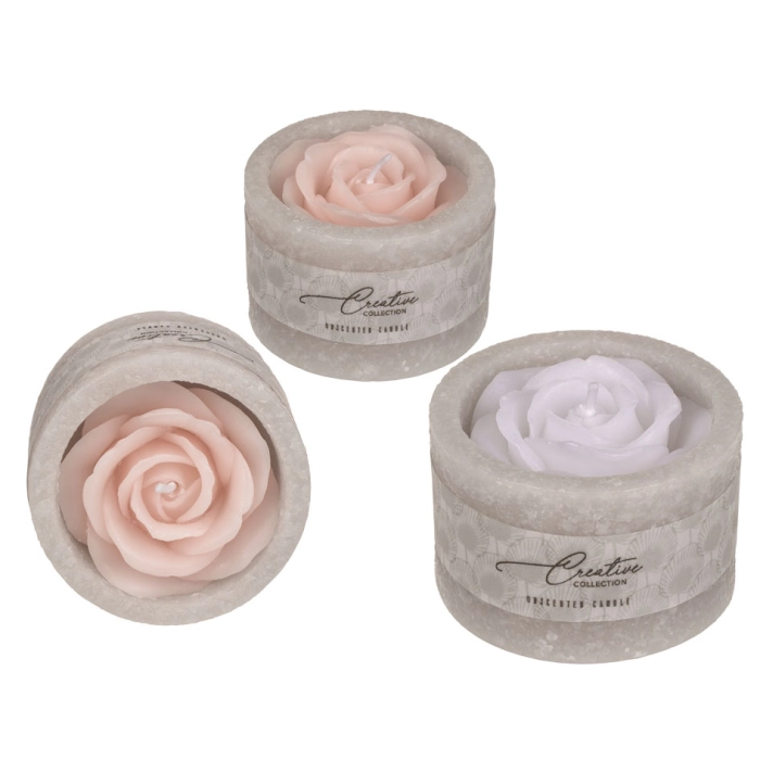 Rose candle candle