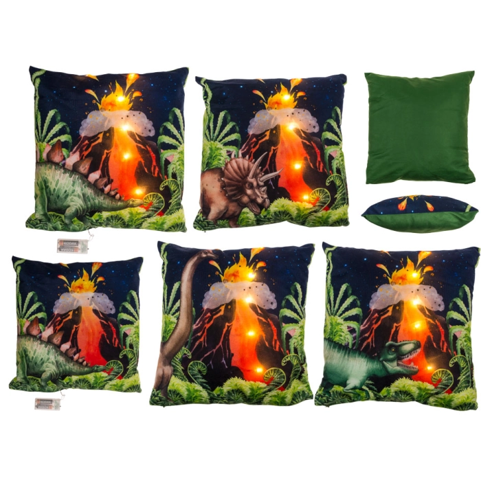 Decorative pillow dinosaurs mix