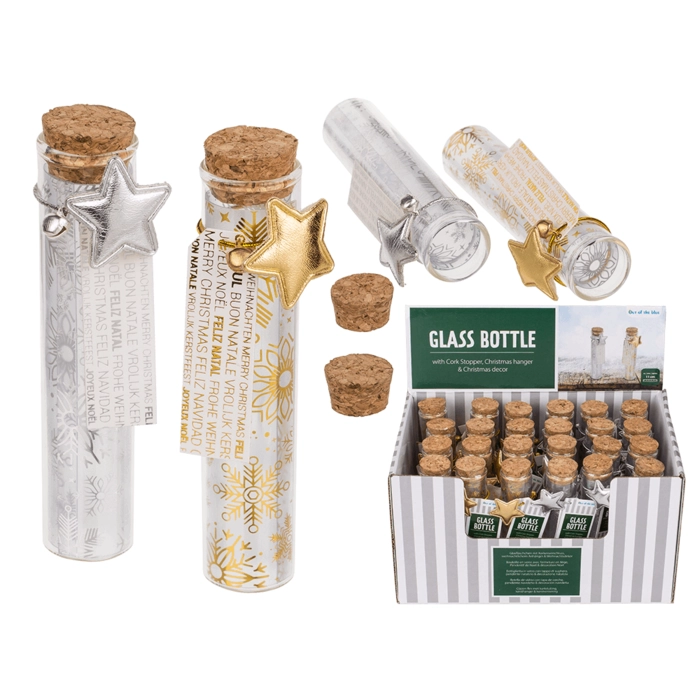 Bottle with a cork - star