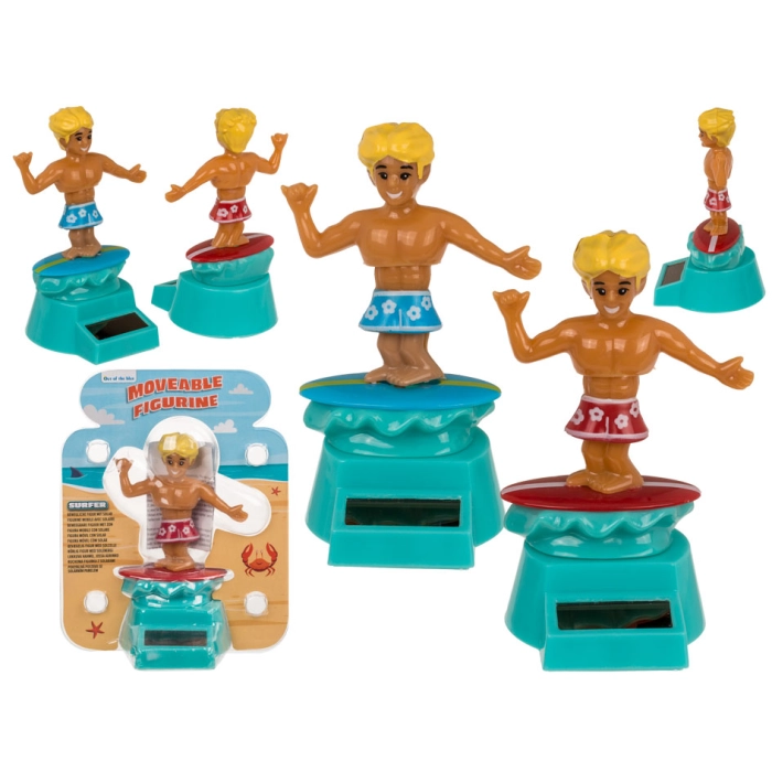 Solar surfer figurine