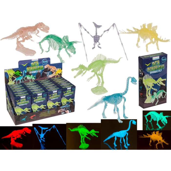 Dinosaur skeleton for assembly - glows in the dark