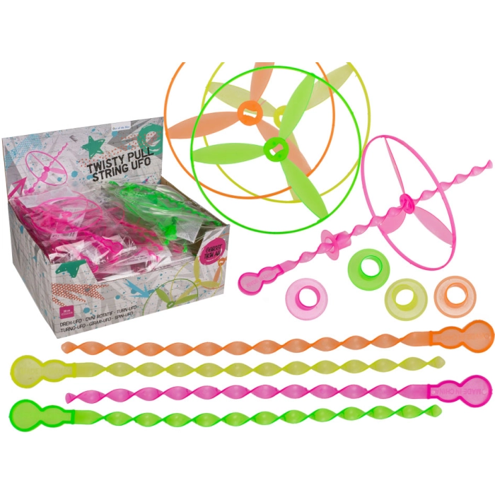 Twisty Pull-string UFO aerodynamická hračka