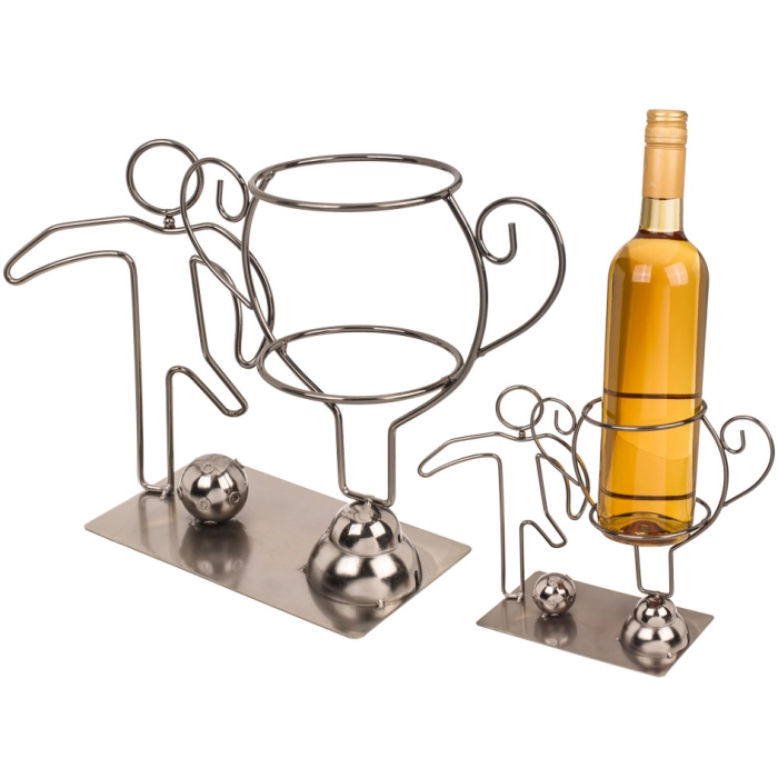 Metall-Champion-Fußball-Flaschenständer