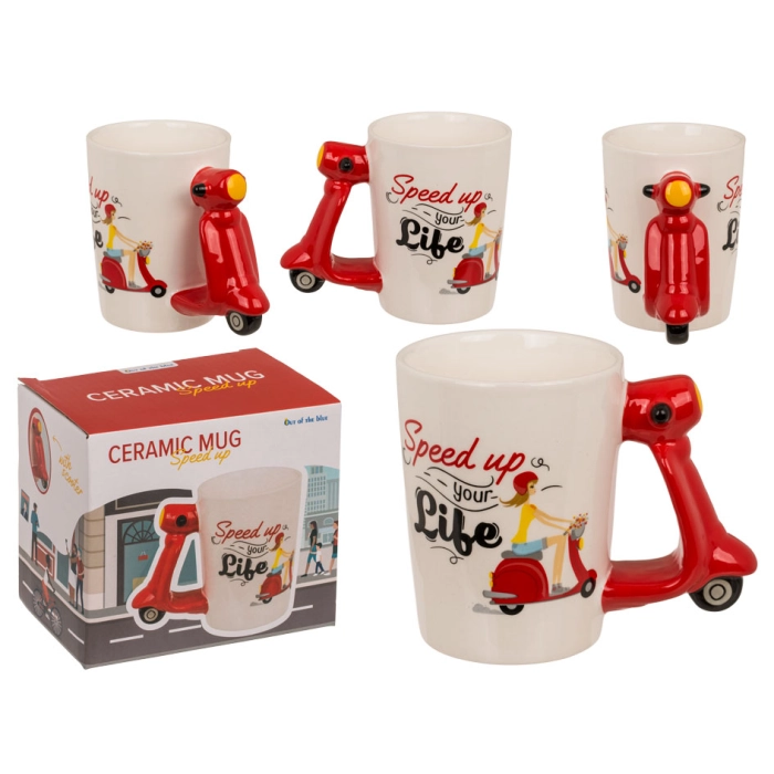 Scooter mug - stoneware