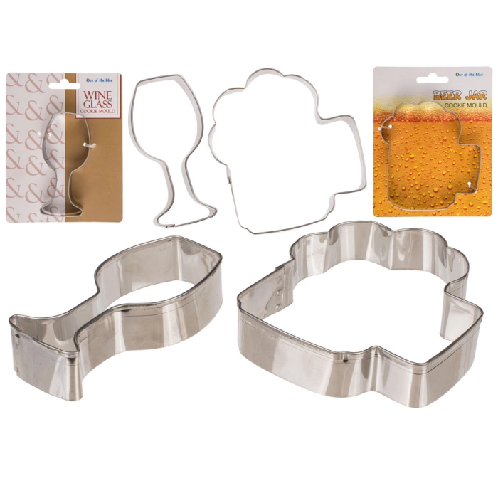 Cookie cutter - a mug of beer or a glass of wine