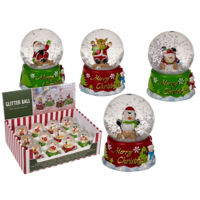 Merry Christmas snow globe