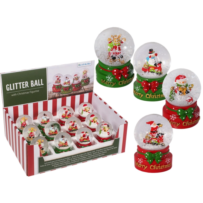 Merry Christmas snow globe