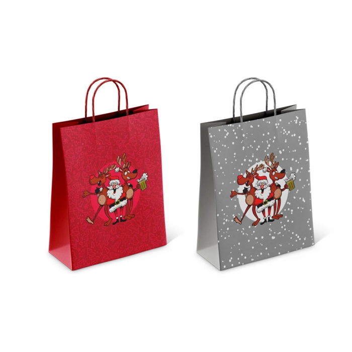 Crazy Santa gift bag Santa Claus 18 x 8 x 24 cm