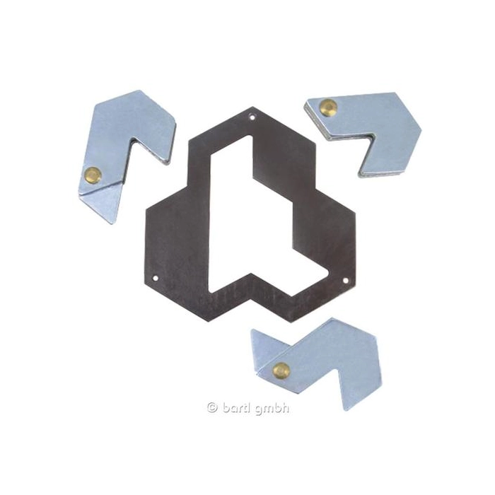 Hanayama Huzzle Cast Hexagon - úroveň puzzle 4/6