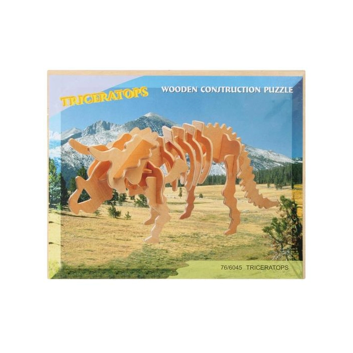 Wooden 3D Jigsaw Puzzle - Dinosaurs