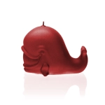 Whale Candle - Pearl Red
