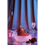 Whale Candle - Pearl Red