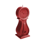 XXL Vintage Clock Candle - Metallic Red