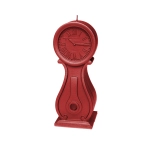 XXL Vintage Clock Candle - Metallic Red