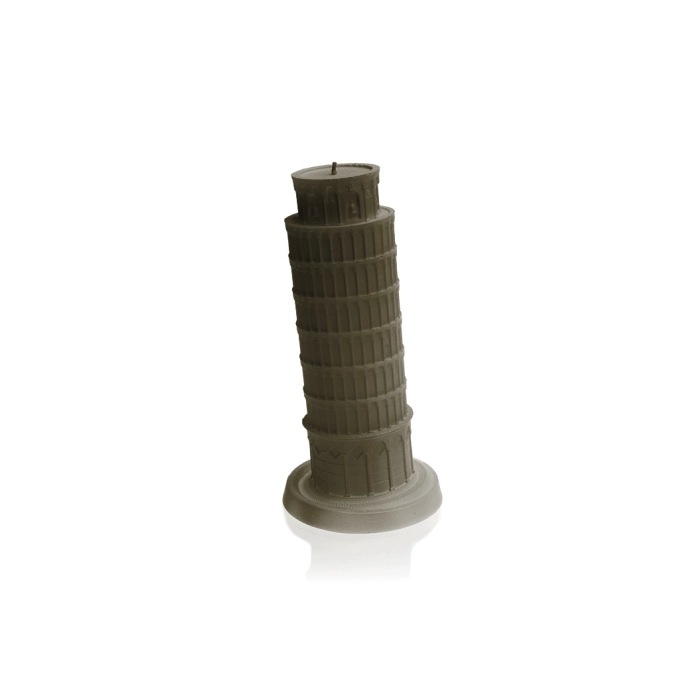 XXL Tower of Pisa Candle - Beige