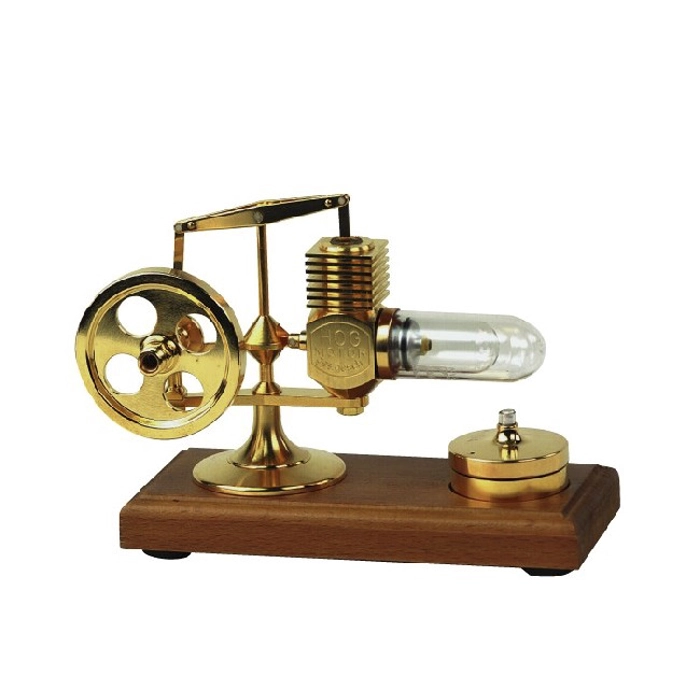 Stirling Engine Covered with 24-carat Gold