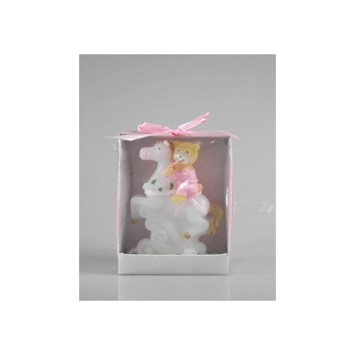 Teddy Bear on a Horse Candle