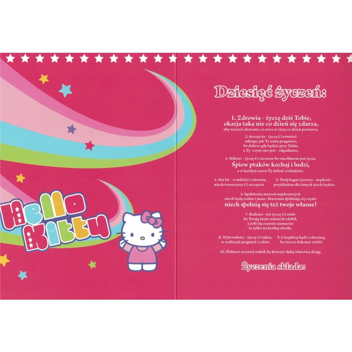 Hello Kitty Karte mit Umschlag