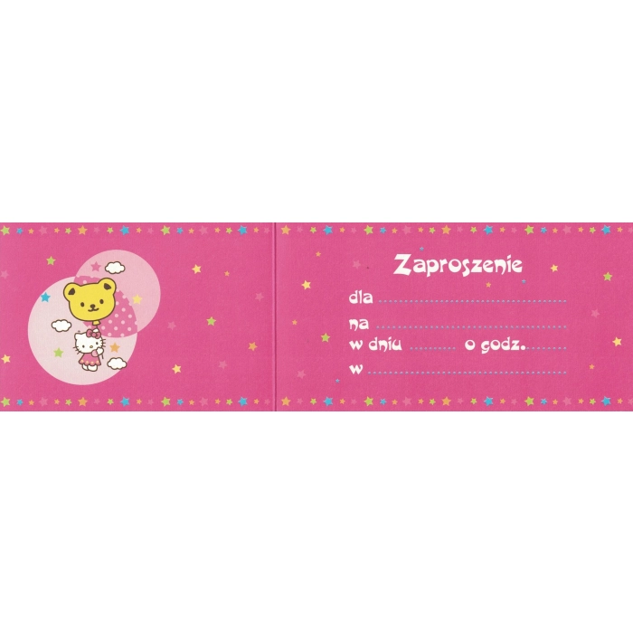 Hello Kitty Einladung - 5. Geburtstag - 10 Stück - PROMOTION!!!