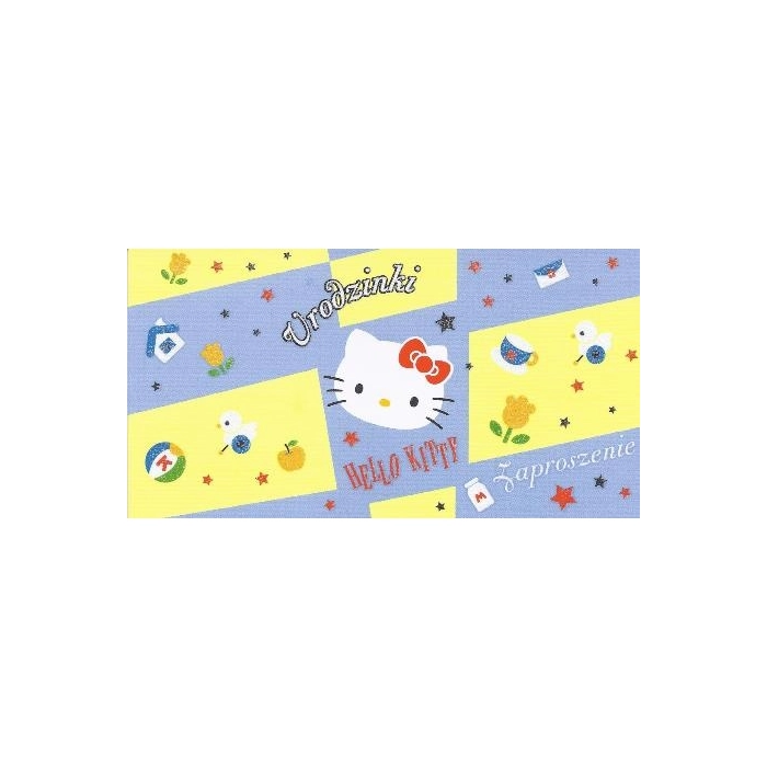 Pozvánka Hello Kitty - Narozeninová oslava - 10 kusů - PROMOTION!!!
