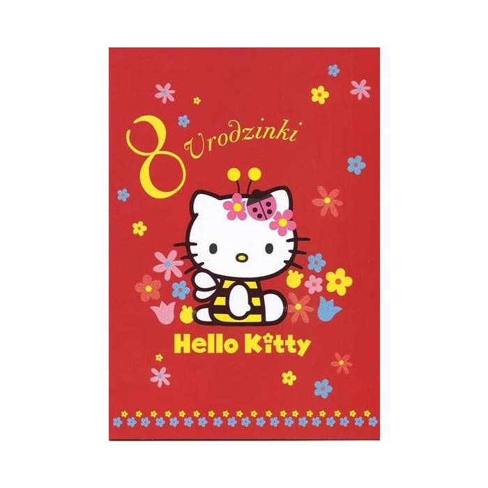 Přání Hello Kitty s obálkou 22 x 15 cm