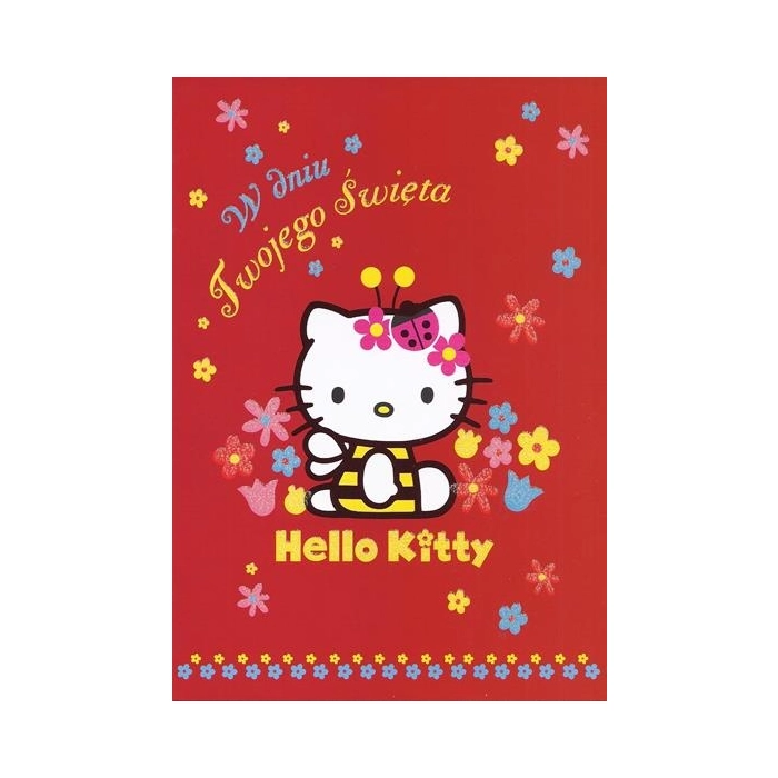 Hello Kitty Karte mit Umschlag 22 x 15 SUPER PROMOTION!!!